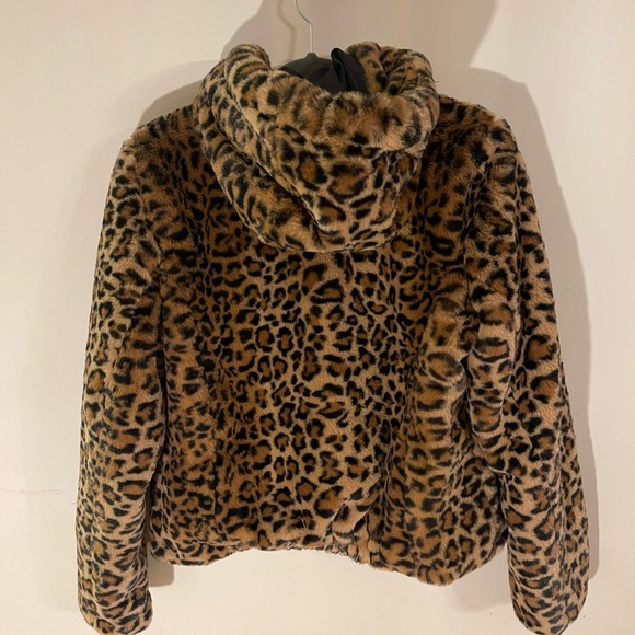 Rachel Zoe Animal Print Faux Fur Jacket - Picture 2 of 3